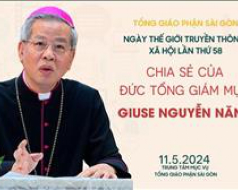 Bài huấn từ của Đức Tổng Giám mục Giuse Nguyễn Năng | Cử hành Ngày Thế Giới Truyền Thông xã Hội 58