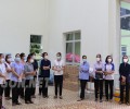 BGĐ Bệnh viện Chợ Rẫy và Đại diện Tòa TGM thăm các Tu sĩ phục vụ bệnh nhân Covid
