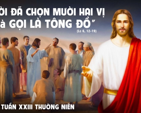 SUY NIỆM THỨ BA TUẦN XXIII THƯỜNG NIÊN Lc 6,12-19