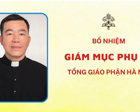 BỔ NHIỆM GIÁM MỤC PHỤ TÁ TỔNG GIÁO PHẬN HÀ NỘI