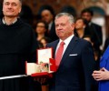 Quốc vương Abdullah II của Giordania nhận ngọn đèn hòa bình của thánh Phanxicô