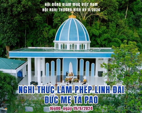 ĐỨC TỔNG GIÁM MỤC MAREK ZALEWSKI CHỦ SỰ GIỜ KINH CHIỀU VÀ LÀM PHÉP LINH ĐÀI ĐỨC MẸ TÀPAO - GIÁO PHẬN PHAN THIẾT