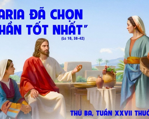 THỨ BA TUẦN XXVII THƯỜNG NIÊN