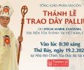 TGP Sài Gòn: Thông báo về Nghi thức trao dây Pallium cho Đức TGM Giuse Nguyễn Năng