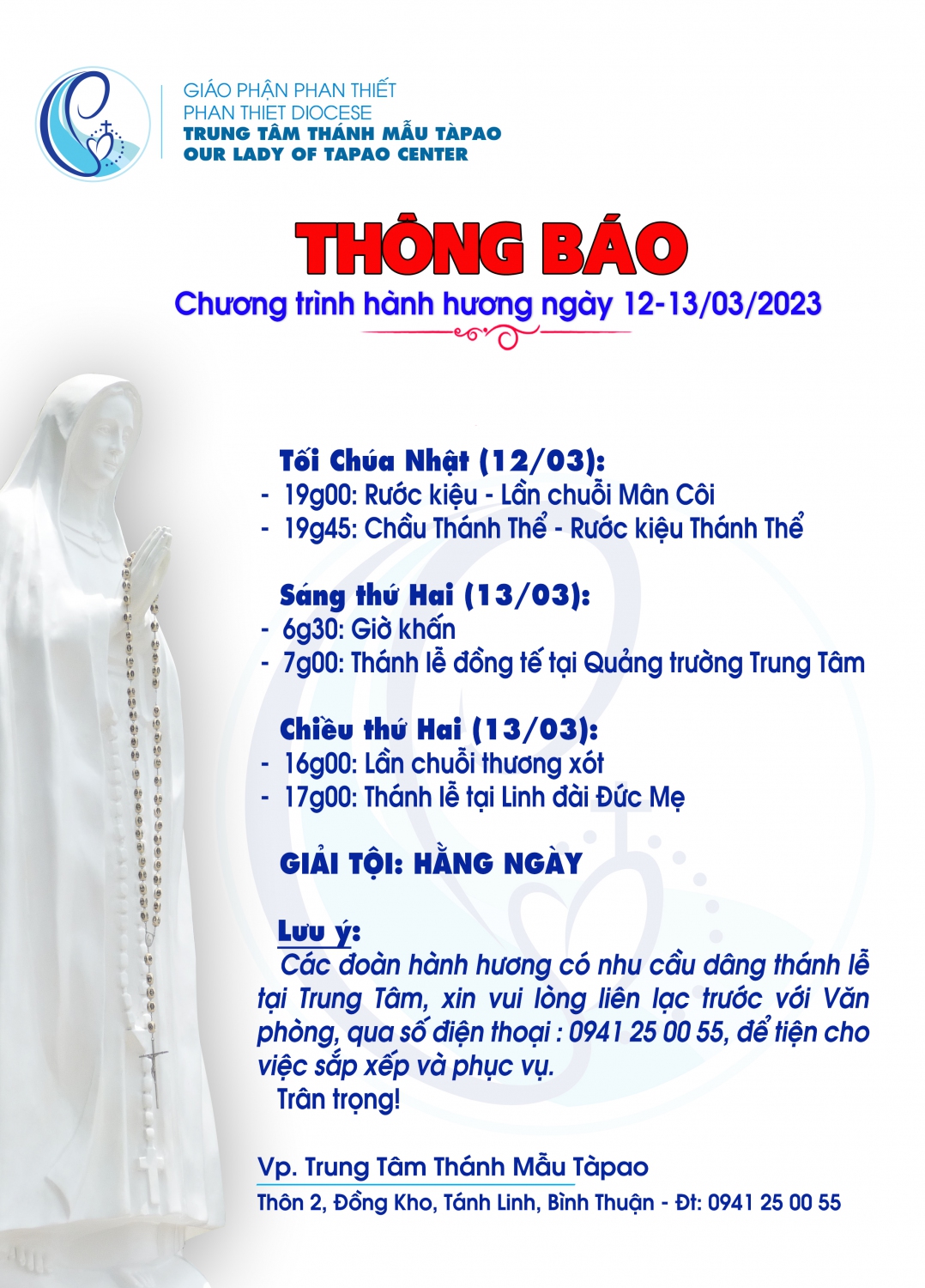chuong trinh hanh huong thang 03