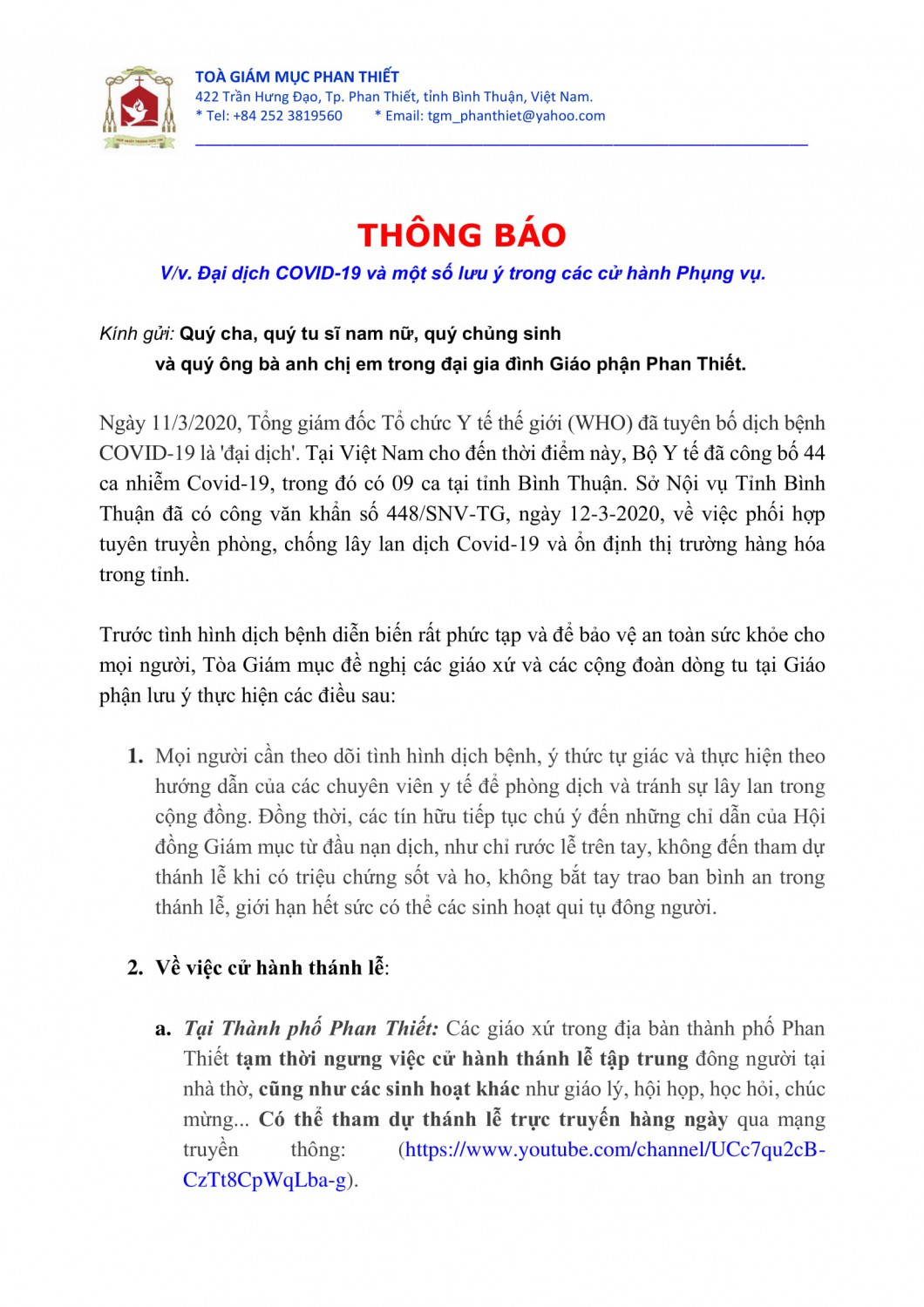 THONG BAO ve DAI DICH COVID 19 1